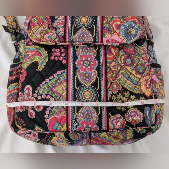 Vera Bradley Symphony in Hue Quilted Floral Paisley Backpack Bag Purse - Picture 11 of 12